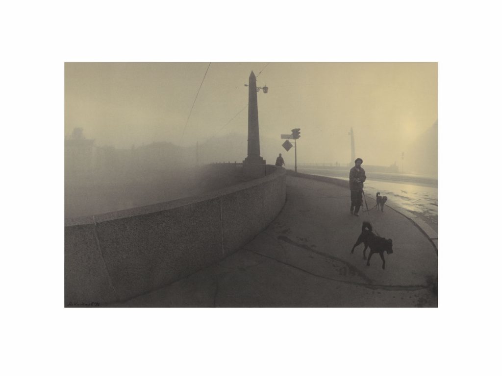 Alexander Kitaev. Morning on the Egyptian bridge. 20х30