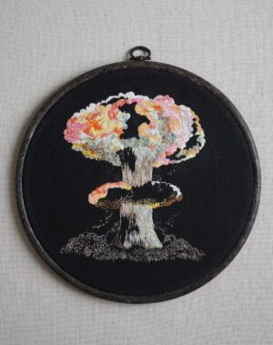 Maria Kokunova. Distant Rainbow. Wasp house. Hand embroidery - Image 2