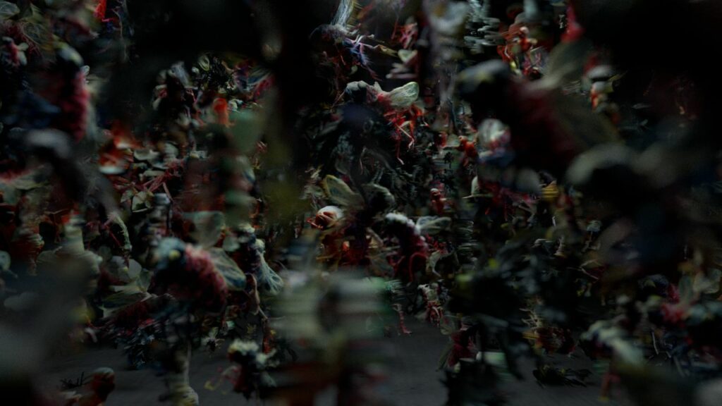 Irina Zadorozhnaia. Hall “The Mourners” II. Mutations Garden. 73×130