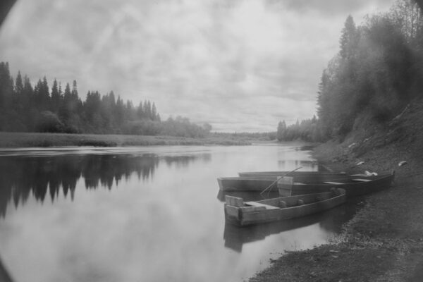 Fyodor Telkov. Right of Faith. View of the Sylva River in Simoniati. 53х80